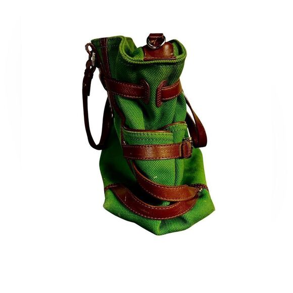 Michael Kors - Vintage Canvas Green Hobo Bag - Picture 4 of 8